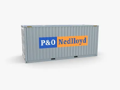 20ft Shipping Container PO Nedlloyd v1 3D model