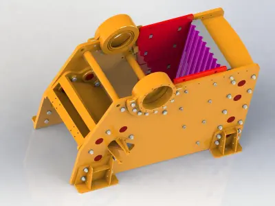 PE 1200x1600 JAW CRUSHER 3D model