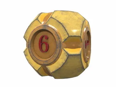 Dice play 4 3D model
