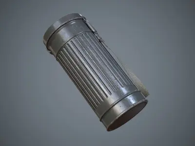 German Gas Container WW2 Low-poly 3D model
