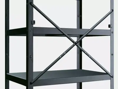 BROR Shelving unit 2 Low-poly 3D model