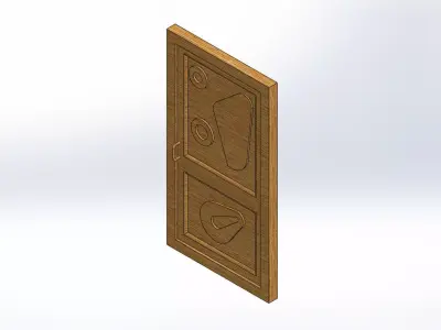 Commercial Door 3D print model