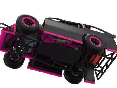 Mod Lite Race car Version 2 Scale 1 to 25 3D print model