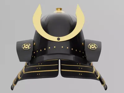 Samurai Helmet 3D model get