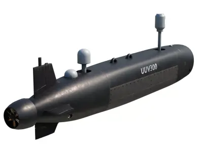 Chinese Navy UUV-300CB Unmanned Underwater Vehicle UUV 3D model