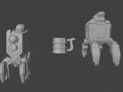 low-poly Deep Rock Galactic Free low-poly 3D model