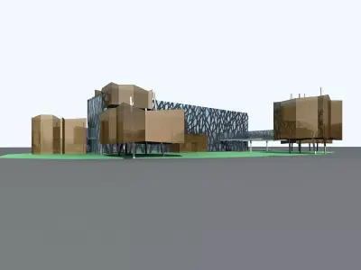 Museum Building 3D model 13