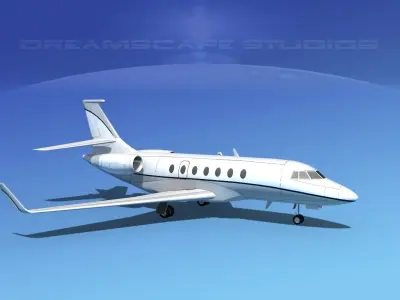 Dassault Falcon 2000 V08 3D model purchase