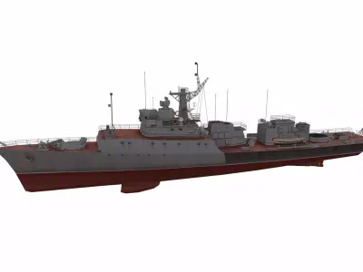 Grisha-class corvette Low-poly 3D model
