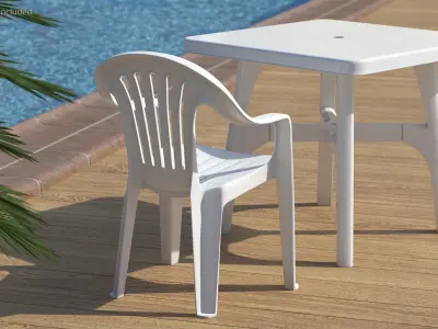  Plastic Chair White 