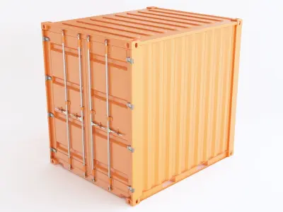 Container 10ft 01 3D model