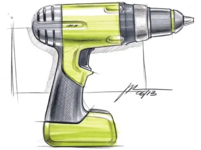 Driller electric drill Free 3D model