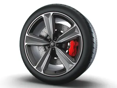 Audi RS5 wheel 3D model