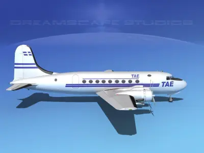 Douglas DC-4 TAE 3D model