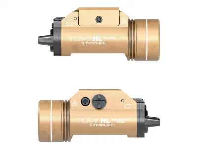 TLR-1 HL StreamLight Tactical Weapon Light FDE Low-poly 3D model