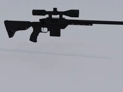 Lowpoly weapon pack model  Low-poly 3D model