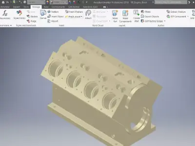 V8 Engine Block  3D model
