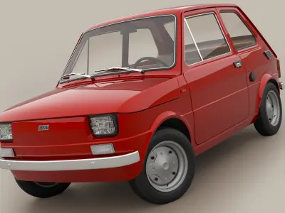 Fiat 126 1974 3D model