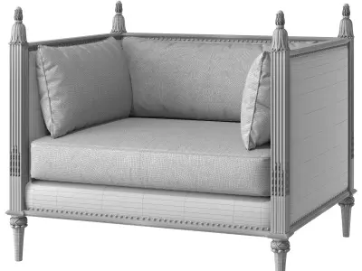  ebanista villandry armchair 3D model