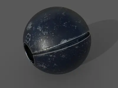 SciFi camera drone - PBR - lowpoly Low-poly 3D model