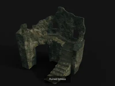 Old forest buildings 3D Model Pack purchase