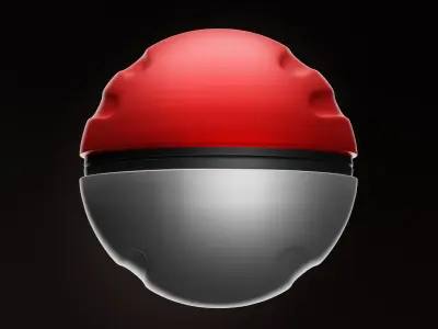 Pokeball Low-poly 3D model purchase