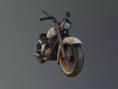 motorcycle wreck 3D model