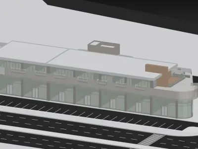 Commercial Office Building V1 3D model