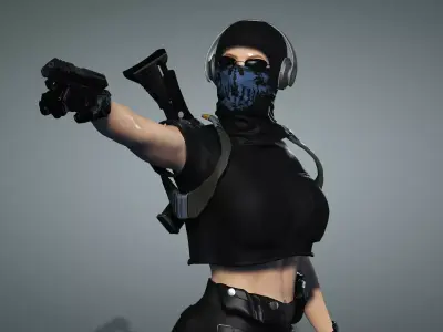 Ghost Low-poly 3D model purchase