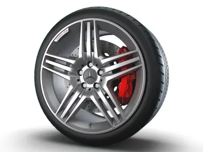 Mercedes Benz AMG wheel 3D model