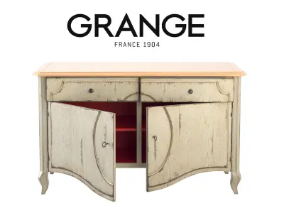 Grange GLAZED DRESSER and SIDEBOARD  3D model