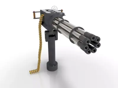 Machine Gun 07 3D model