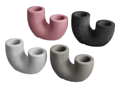  Concrete Pipe Candle Holder Models 