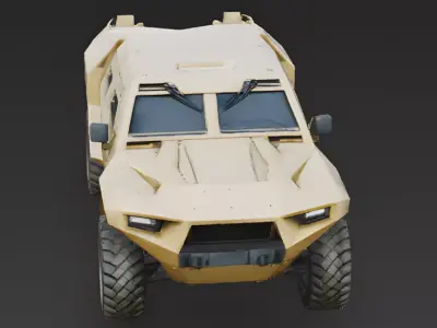Sandstorm Stealth Tactical SUV 3D Model Low-poly 3D model