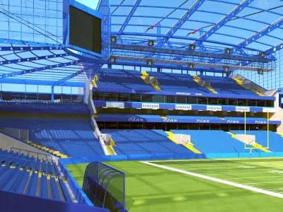 American Football Big Stadium 3D model