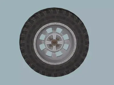Car-Truck Wheel CC Low-poly 3D Model Low-poly 3D model