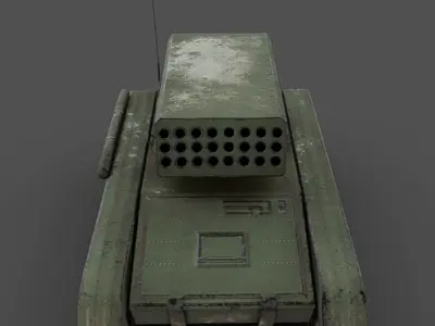Missile Launcher Low-poly 3D model by TF3D