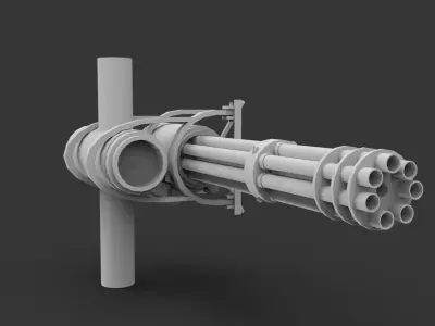 Machine Gun 3D model 14