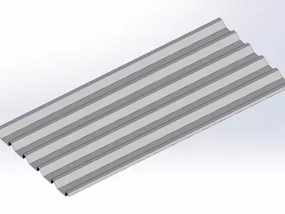 Telhas Diversas 16 Modelos Cad 3d Profissionais 3D model