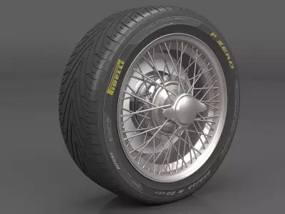Realistic Wheel Tire 8 3D model