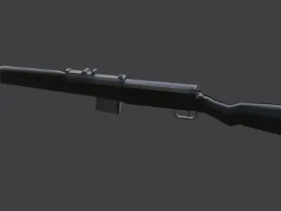 gun g43 Low-poly 3D model