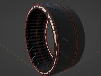 TOYO race tire 3D model