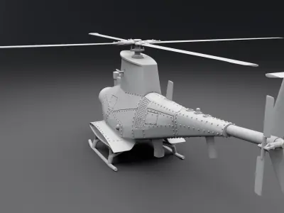 MQ8b Fire Scout Scale model 3D print model