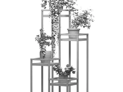 Metal Plant Set 14 3D model
