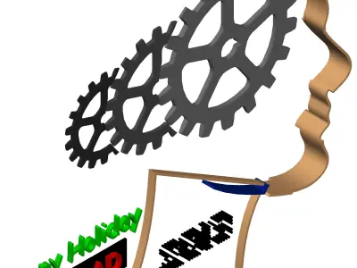 Happy Holiday GrabCad Free 3D model