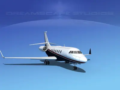 Dassault Falcon 2000 V07 3D model purchase
