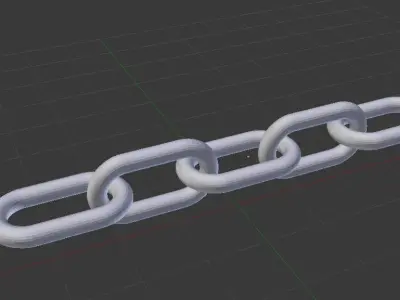 simple chain  Free low-poly 3D model