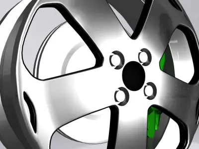 Sports car RIM 3d Model Low-poly 3D model