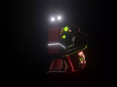 Sci Fi - Character - Head Low-poly 3D model