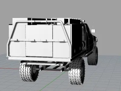 1996 Dodge Ram 1500 Brush Truck Free 3D print model